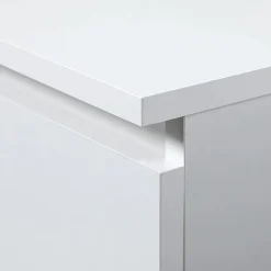Cassettiera 160x77h cm moderna 6 cassetti bianco Living