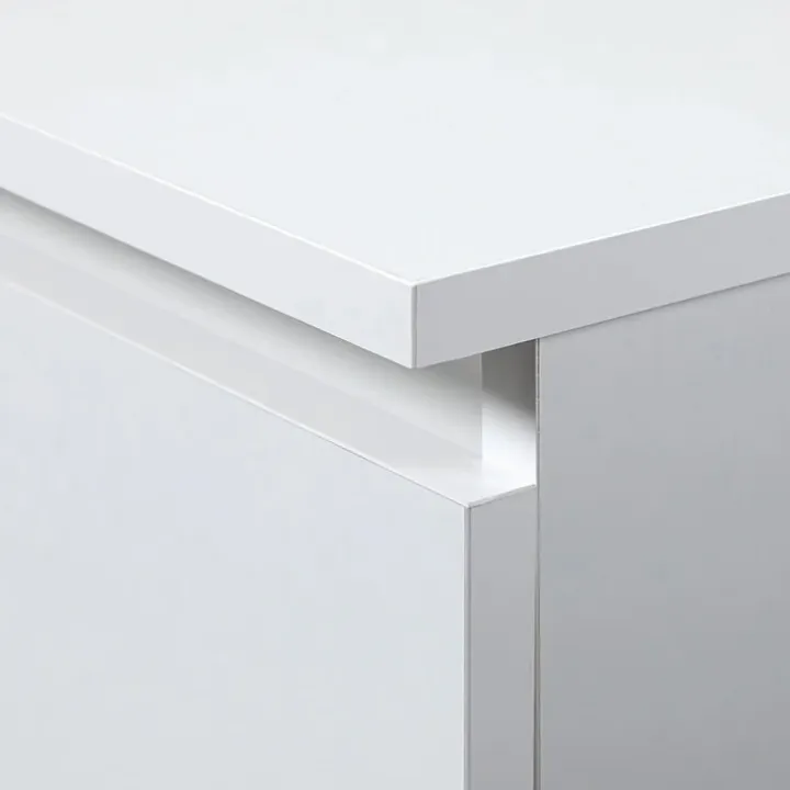 Cassettiera 160x77h cm moderna 6 cassetti bianco Living