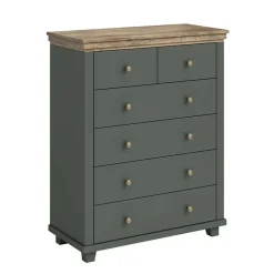 Cassettiera 90x113h cm moderna verde quercia Texel