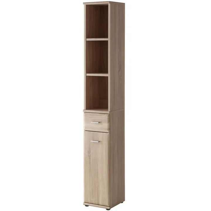 Colonna con libreria 30x203h cm rovere sonoma California Gihome®
