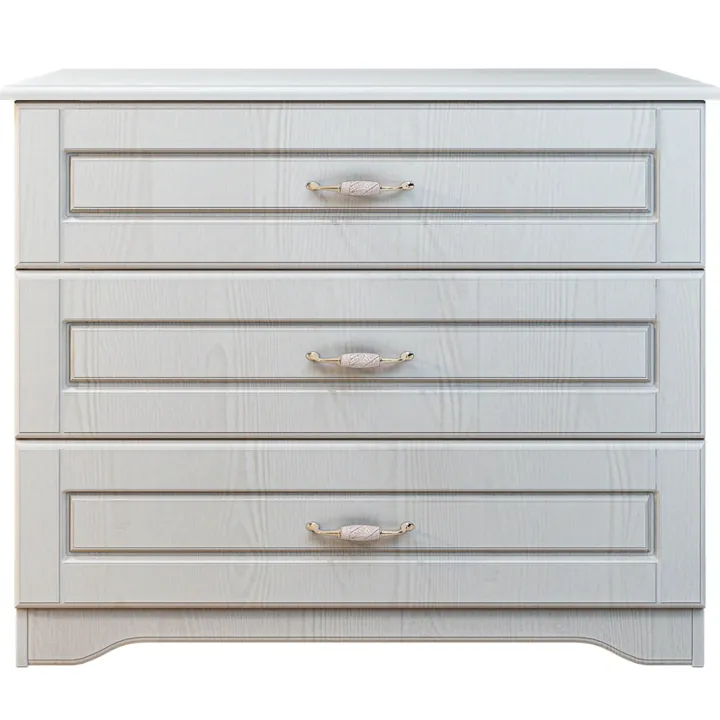 Comò classico 99x78h cm 3 cassetti bianco Friuli