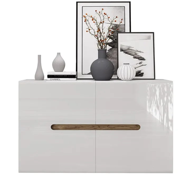 Comò 120x79h cm 2 ante bianco lucido Biancastagno
