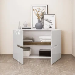 Comò 120x79h cm 2 ante bianco lucido Biancastagno