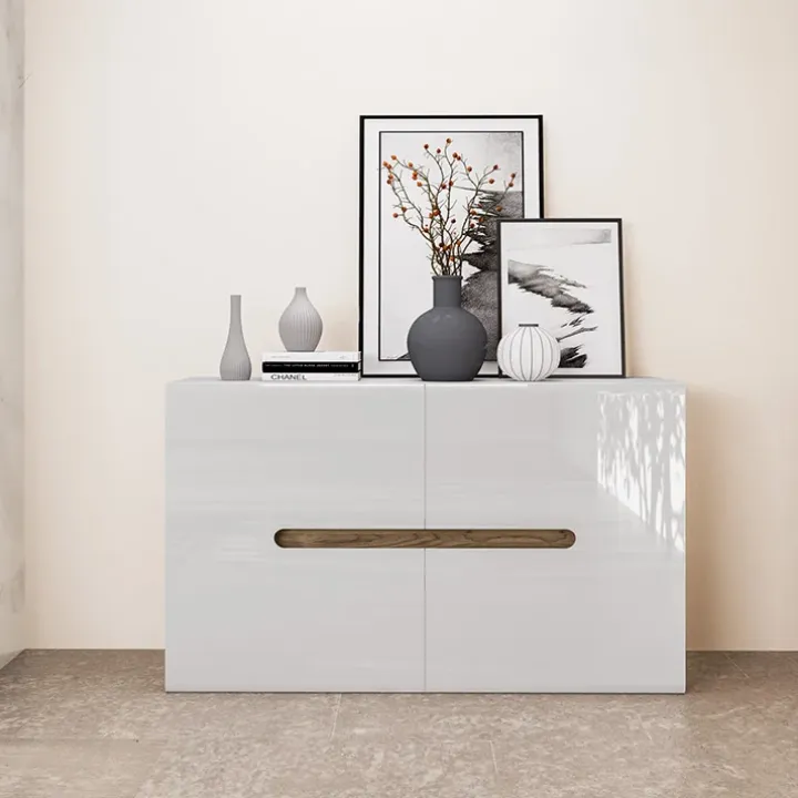 Comò 120x79h cm 2 ante bianco lucido Biancastagno