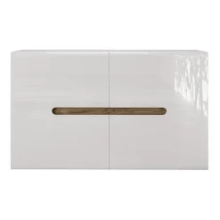 Comò 120x79h cm 2 ante bianco lucido Biancastagno