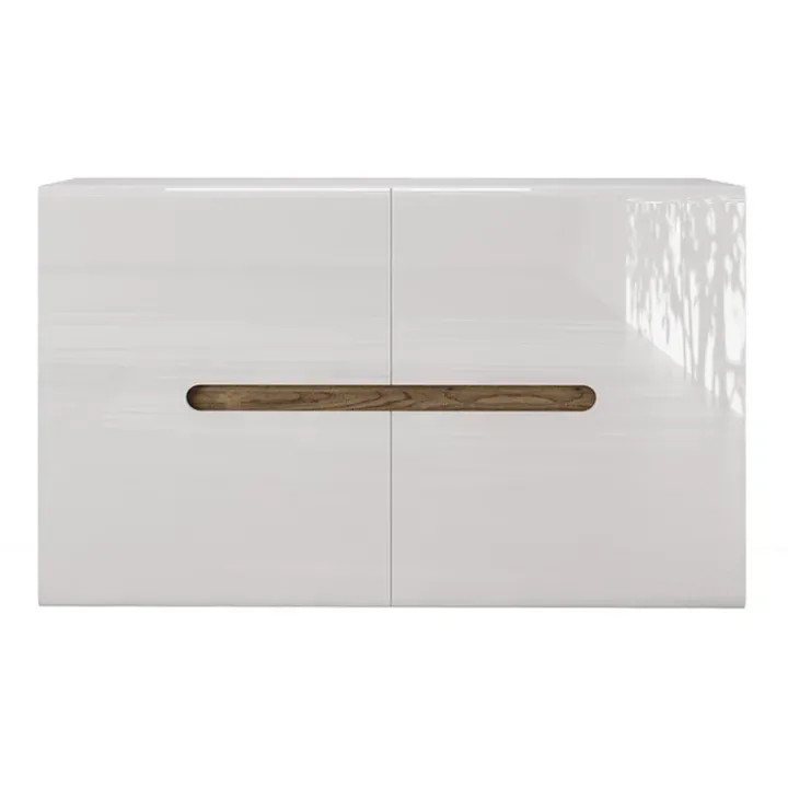 Comò 120x79h cm 2 ante bianco lucido Biancastagno