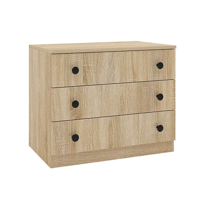 Comò 70x57h cm 3 cassetti moderno rovere Estelle