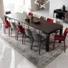Consolle 50/300cm allungabile moderno wengé Pandora 90 Gihome®