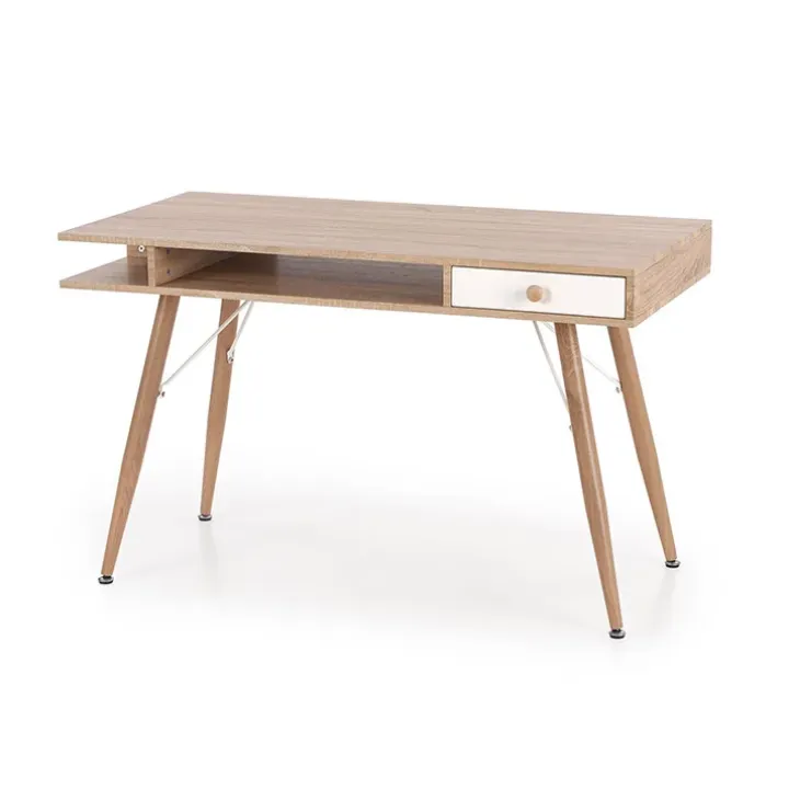Consolle ingresso scrivania 1 cassetto 120x60cm rovere sonoma bianco Lavanda