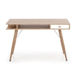 Consolle ingresso scrivania 1 cassetto 120x60cm rovere sonoma bianco Lavanda