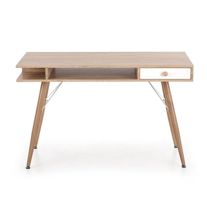 Consolle ingresso scrivania 1 cassetto 120x60cm rovere sonoma bianco Lavanda