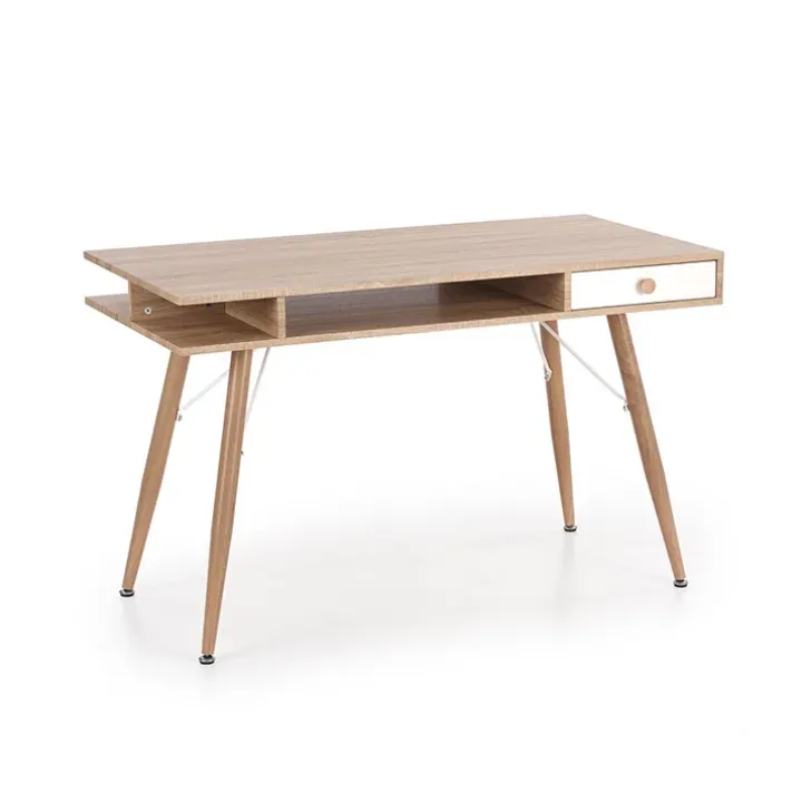 Consolle ingresso scrivania 1 cassetto 120x60cm rovere sonoma bianco Lavanda