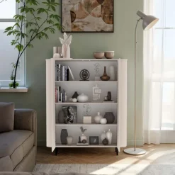 Credenza alta 130x154h cm 2 ante beige cashmere Lucrezia
