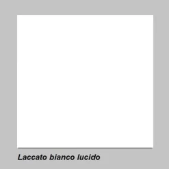Credenza alta 119x140h cm 4 ante moderna bianco lucido Essential