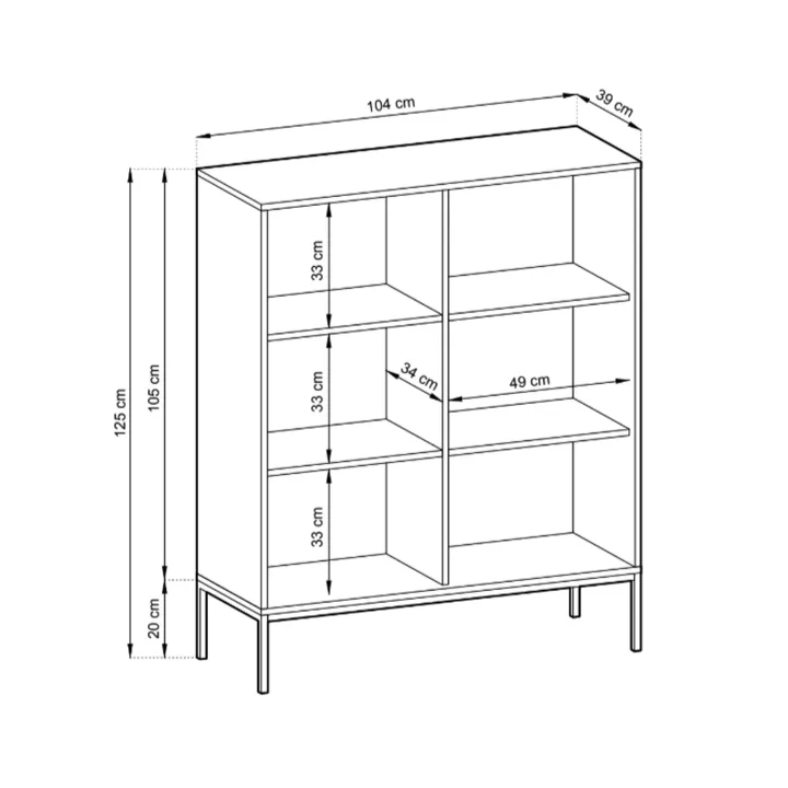 Credenza alta 104x125h cm 2 ante soggiorno beige cannettato oro Alisa