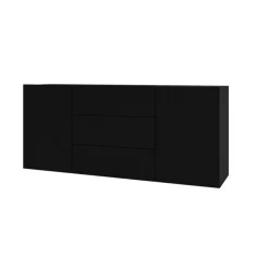 Credenza sospesa 140x63h cm moderna nero Fusion