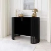 Credenza 120x90h cm 2 ante moderna nero Elisera