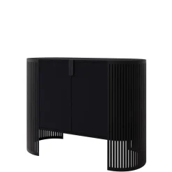 Credenza 120x90h cm 2 ante moderna nero Elisera