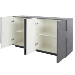 Credenza 162x86h cm 4 ante moderna ossido Zenzero Gihome®