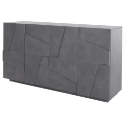 Credenza 162x86h cm 4 ante moderna ossido Zenzero Gihome®