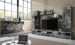 Credenza 182x92h cm 4 ante moderna ossido Frisk