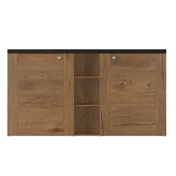 Credenza 155x85h cm 2 ante moderna quercia rovere grigio Paloma 2
