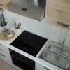 Cucina completa 240cm reversibile moderna lineare rovere grigio chiaro ChefEasy