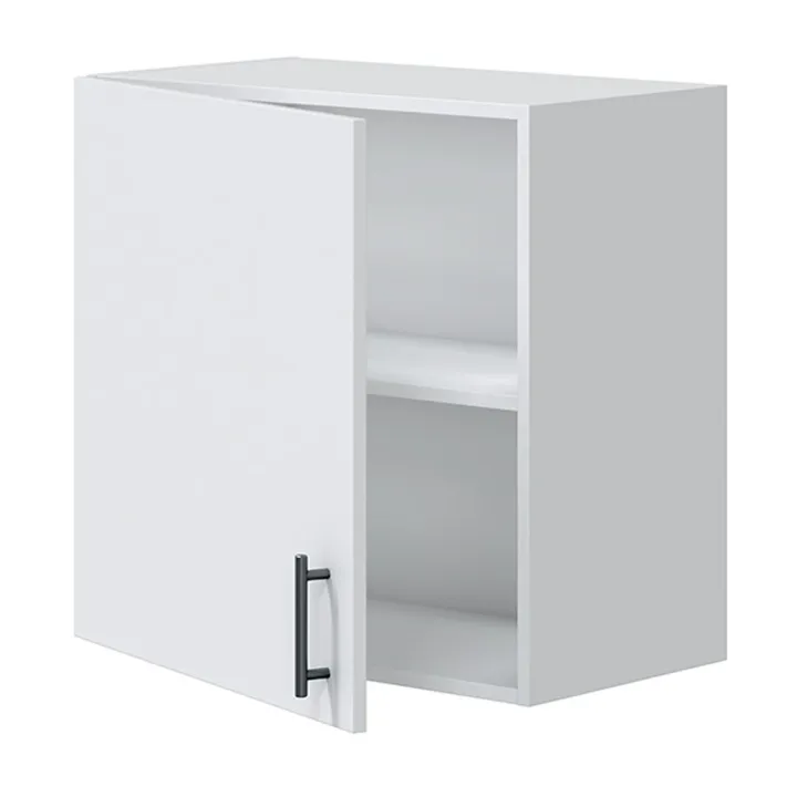 Cucina lineare 160 cm componibile bianco lucido rovere Kimera 5