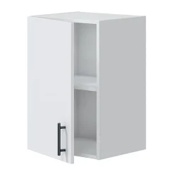 Cucina lineare 160 cm componibile bianco lucido rovere Kimera 5