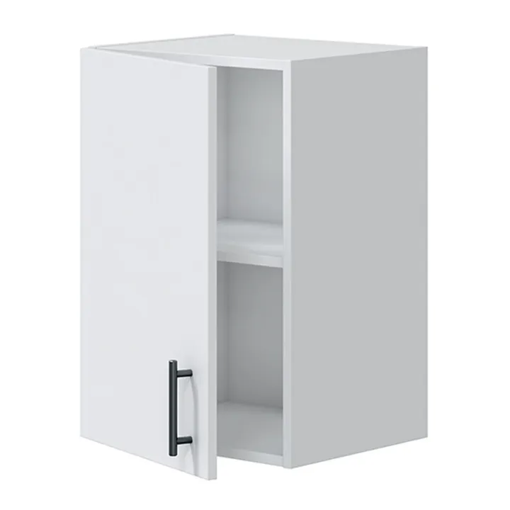 Cucina lineare 160 cm componibile bianco lucido rovere Kimera 5