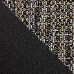 Divano angolare letto reversibile 230x140cm 3 posti grigio chiaro nero Metz