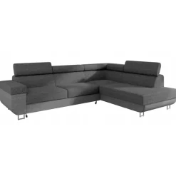 Divano letto angolare destra 5 posti 253x188cm grigio Almese