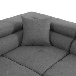 Divano letto angolare destra imbottito 274x203cm grigio Bormio