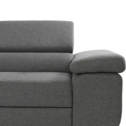 Divano letto angolare destra imbottito 274x203cm grigio Bormio