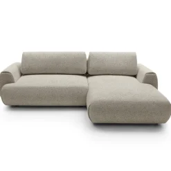 Divano letto angolare destra 3 posti 270x167cm tessuto beige Cloudify