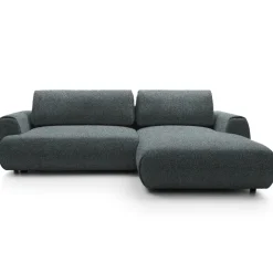 Divano letto angolare destra 3 posti 270x167cm tessuto antracite Cloudify