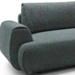 Divano letto angolare destra 3 posti 270x167cm tessuto antracite Cloudify