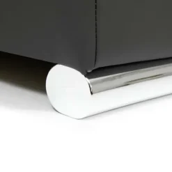 Divano letto angolare destra 5 posti 350x205cm grigio scuro Agliana