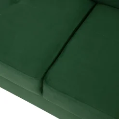 Divano letto angolare destra imbottito 274x203cm verde Bormio