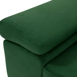 Divano letto angolare destra imbottito 274x203cm verde Bormio