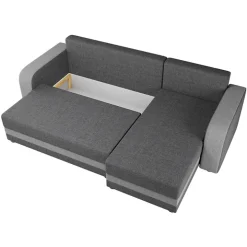 Divano letto angolare 3 posti 237x139cm reversibile grigio Ponza