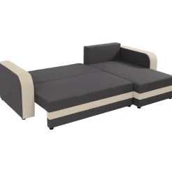 Divano letto angolare 3 posti 237x139cm reversibile grigio beige Ponza