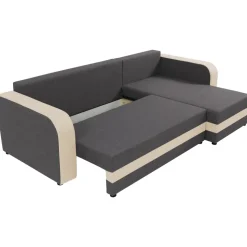 Divano letto angolare 3 posti 237x139cm reversibile grigio beige Ponza