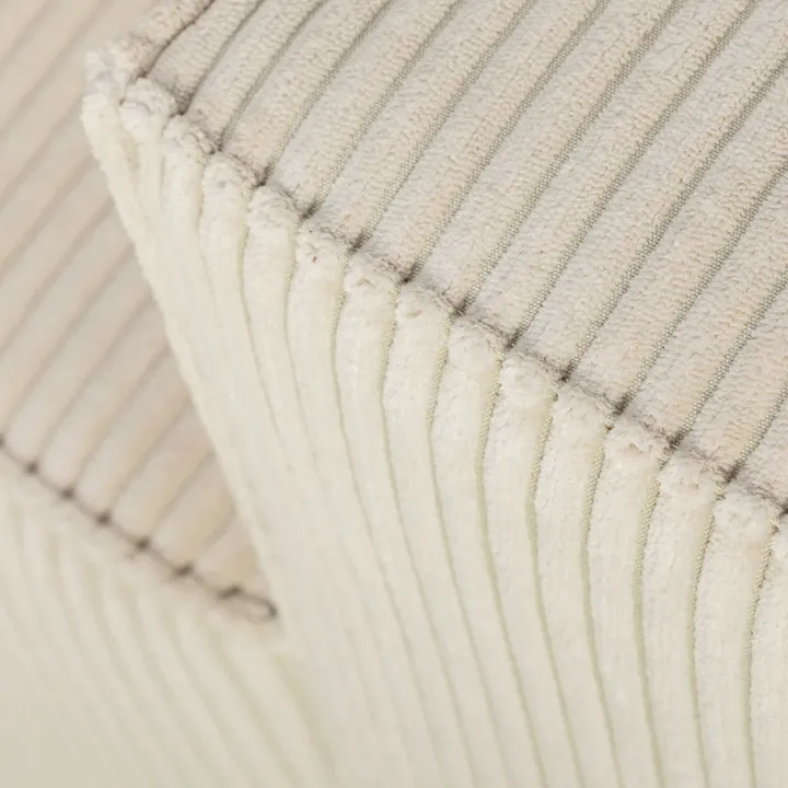 Divano letto angolare reversibile 242x155cm tessuto a coste beige Angels