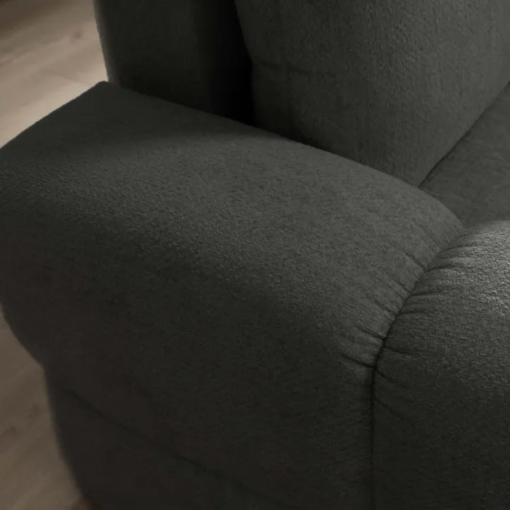 Divano letto angolare reversibile 3 posti 267x185cm box contenitore antracite Sottovoce