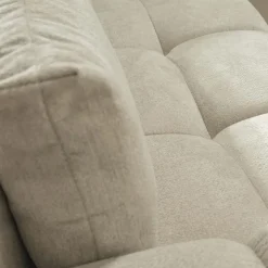 Divano letto angolare reversibile 3 posti 267x185cm box contenitore beige Sottovoce
