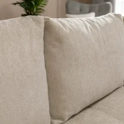 Divano letto angolare reversibile 3 posti 267x185cm box contenitore beige Sottovoce