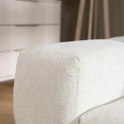 Divano letto angolare reversibile 3 posti 267x185cm box contenitore bianco perla Sottovoce