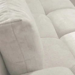 Divano letto angolare reversibile 3 posti 267x185cm box contenitore bianco perla Sottovoce