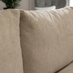 Divano letto angolare reversibile 3 posti 267x185cm box contenitore beige sabbia Sottovoce
